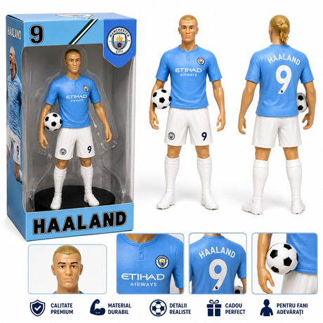 Figurina Fotbalist cu Minge in Cutie, Model Sportiv , Jucarie pentru Copii