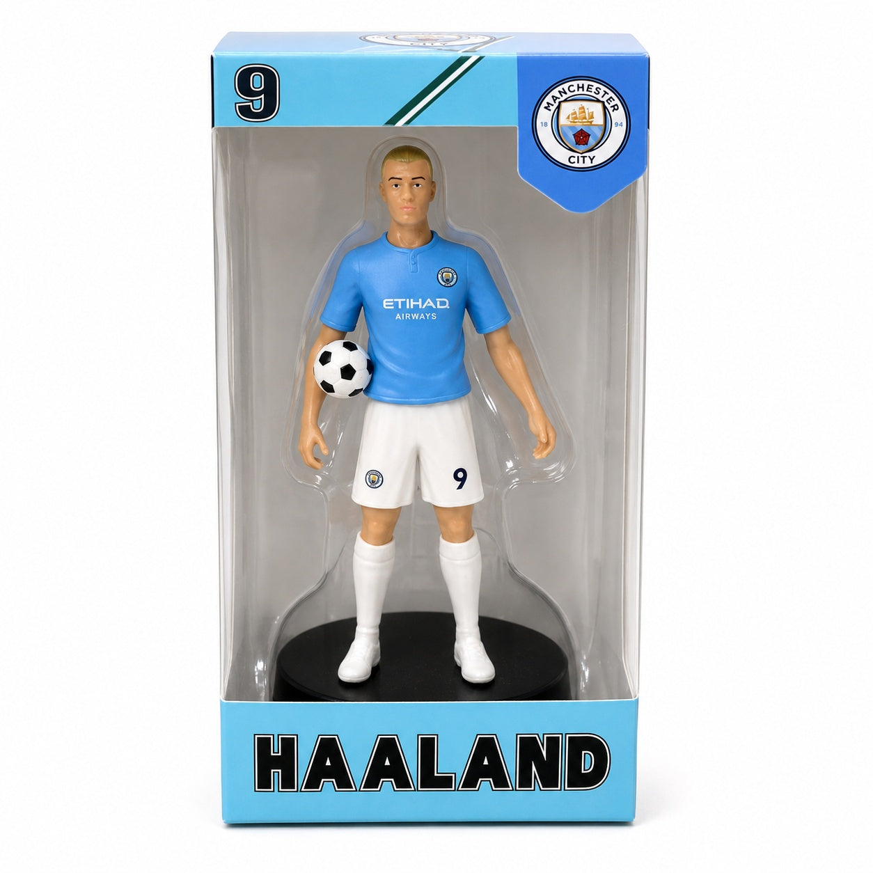Figurina Fotbalist cu Minge in Cutie, Model Sportiv , Jucarie pentru Copii