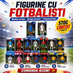 Figurina Fotbalist cu Minge, Jucarie Sport in Cutie, Model Aleatoriu pentru Copii