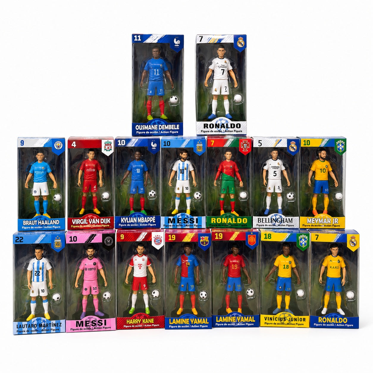 Figurina Fotbalist cu Minge, Jucarie Sport in Cutie, Model Aleatoriu pentru Copii