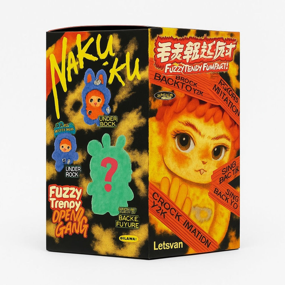 Figurina Fuzzy Monster , Colectie Cute Trendy, Blind Box Surpriza