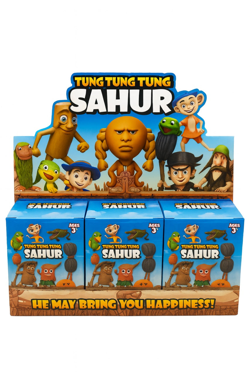 Figurina ,Tung Tung Tung Sahur, , 10x7 cm , Modele Amuzante pentru Copii