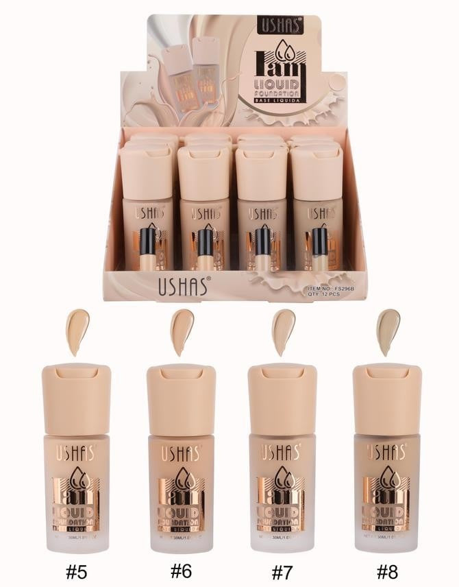 Fond de Ten Lichid USHAS 28ml , Acoperire Impecabila si Finish Natural