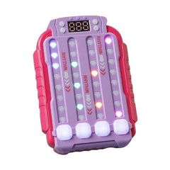 Joc Electronic Portabil Rhythm Lumini Sunete , Consola Reflexe Rapid Push Indemanare Copii 3+