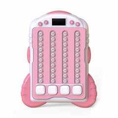 Joc Interactiv Rhythm Lumini Sunete , Jucarie Reflexe Rapide Afisaj Digital Roz Alb