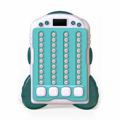 Joc Interactiv Rhythm Lumini Sunete , Jucarie Reflexe Rapide Afisaj Digital Turcoaz Alb