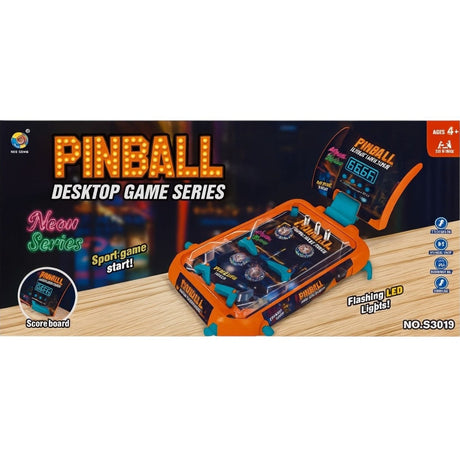 Joc Pinball de Masa Arcade Neon Series , Flipper Lumini LED Sunete Scorul Digital Copii 4+