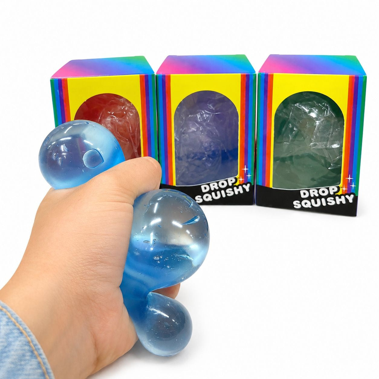 Jucarie antistres Drop Squishy, moale si elastica, culoare aleatorie