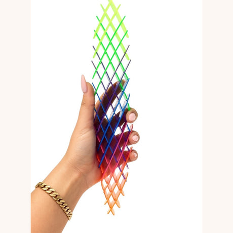 Jucarie Antistres Plasa Extensibila Colorata , Fidget Mesh Mic, Flexibil si Relaxant
