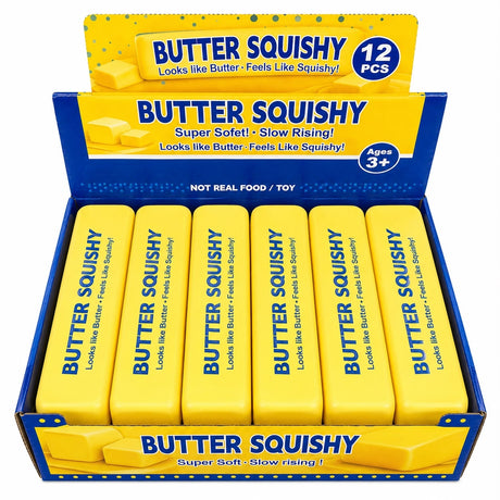 Jucărie Antistres Squishy Butter 24 cm – Burete Senzorial Slow Rising, Super Moale, Model Unt