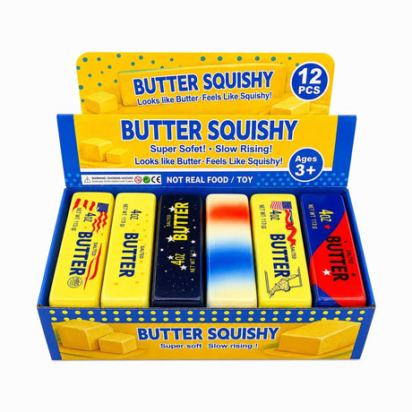 Jucărie Antistres Squishy Butter Multicolor 13 cm – Squishy Super Moale, Model Aleatoriu