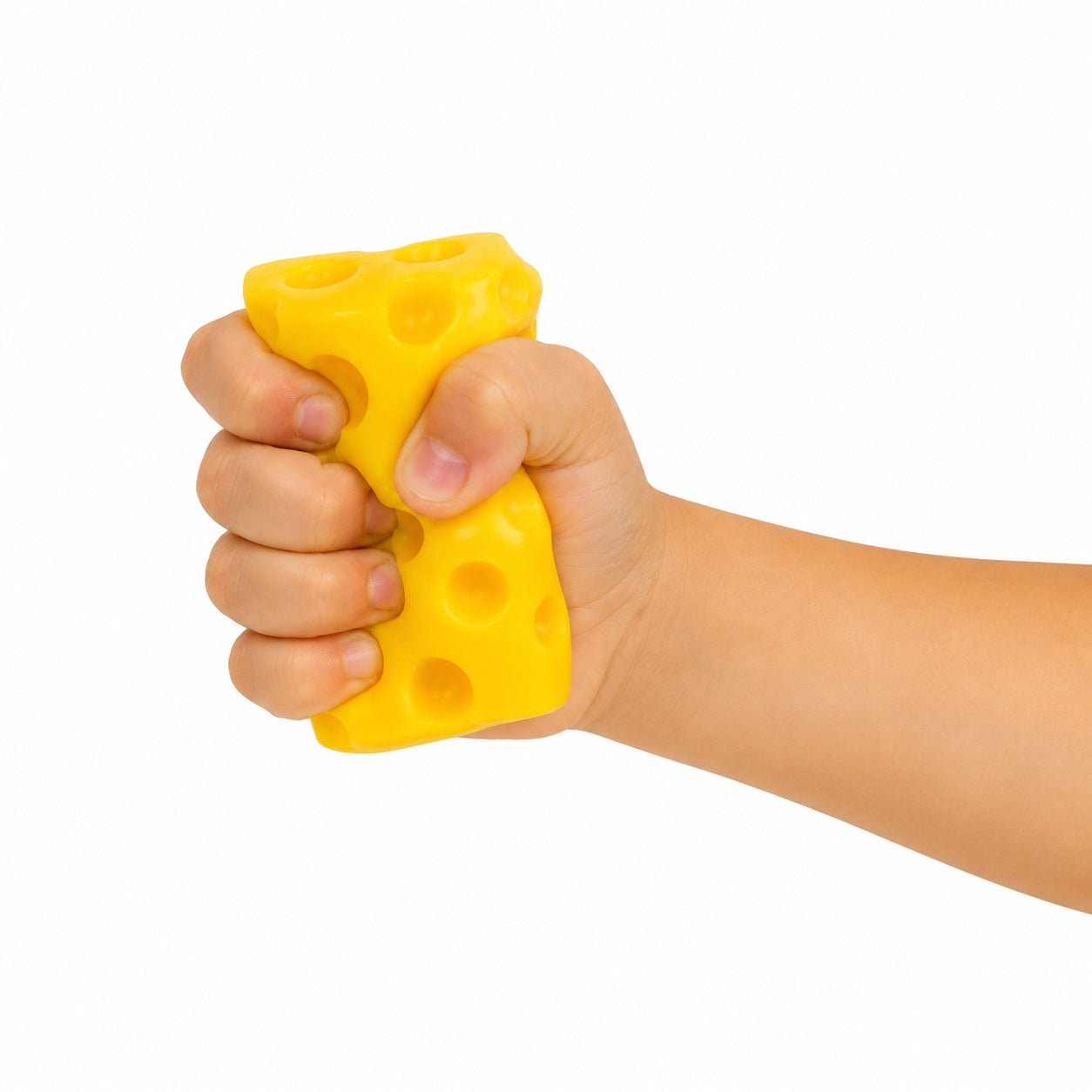 Jucarie antistres Squishy Cheese 7x7x7 cm moale si pufoasa slow rising pentru copii