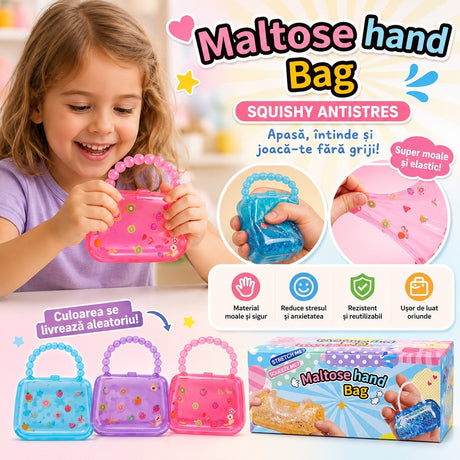 Jucărie Antistres Squishy Gentuță – Moale, Elastică, Reutilizabilă, Model Aleatoriu