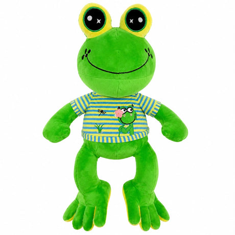 Jucărie de Plus Broască Verde pentru Copii și Bebeluși, 50cm, Moale și Catifelată, Cadou pentru Fete și Băieți