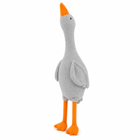 Jucărie de pluș gâscă gri 190 cm – pernă decorativă mare, moale și confortabilă