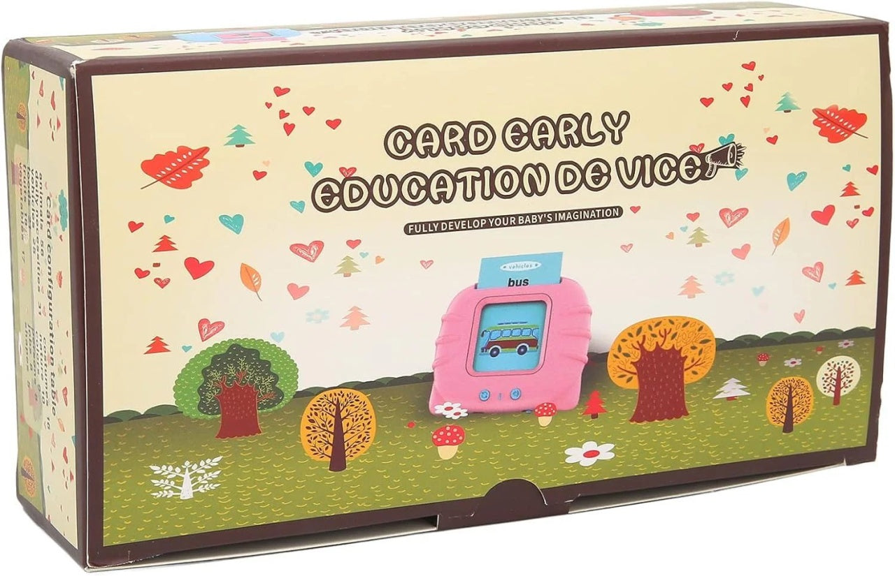 Jucarie educativa copii cititor carduri audio invatare engleza 112 carduri roz