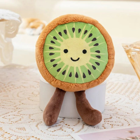 Jucarie plus kiwi pufos cu fata zambitoare, model simpatic, 13 cm