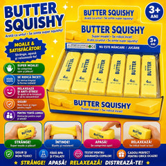Jucărie Squishy Butter 13 cm – Anti-Stres, Super Moale, Slow Rising, Pentru Copii și Adulți