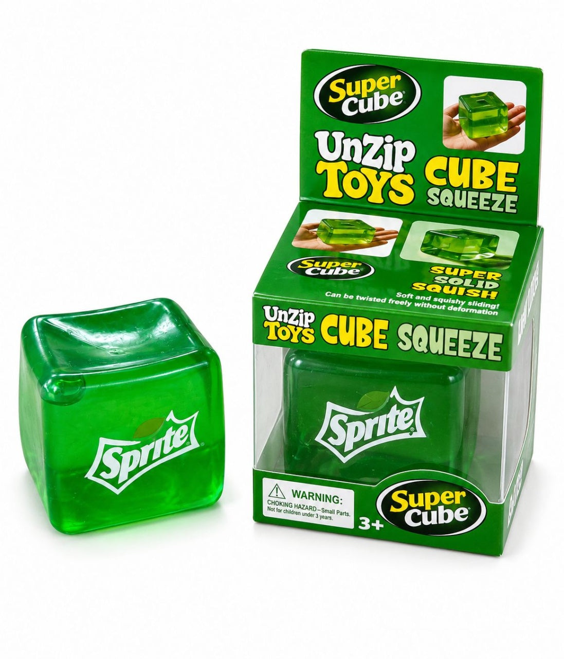 Jucărie Squishy Cub Verde Transparent – Cub Anti-Stres Moale și Elastic pentru Copii și Adulți