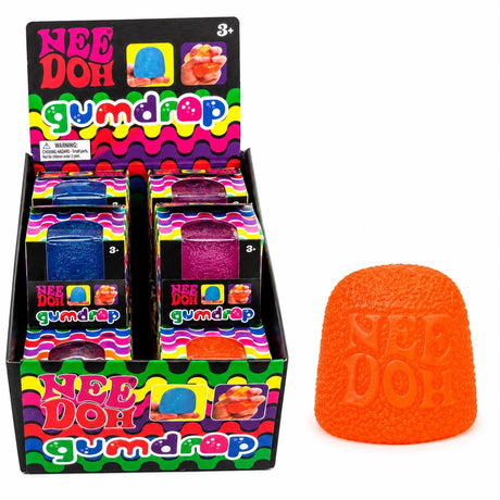 Jucărie Squishy Tip NeeDoh Gumdrop – Lacrimă Antistres Moale și Elastică, Model Aleatoriu