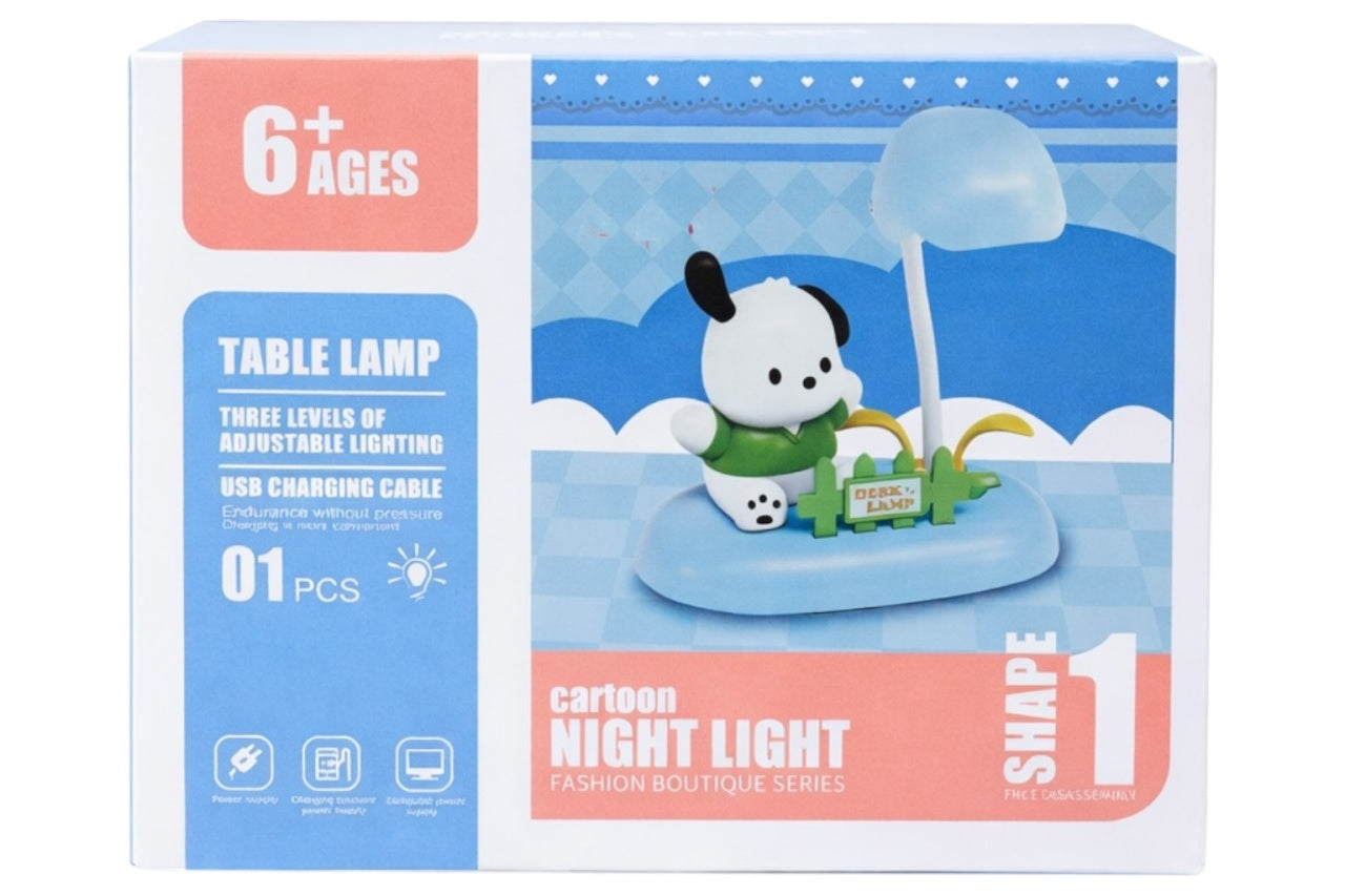 Lampă de veghe interactivă cu animăluțe, plastic, lumină ajustabilă, 15 cm