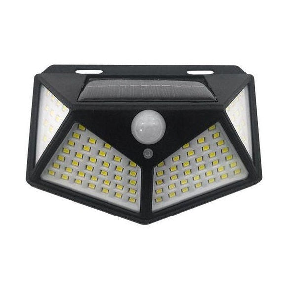 Lampa solară de perete LED, plastic, IP65, autonomie 35000 ore, neagră