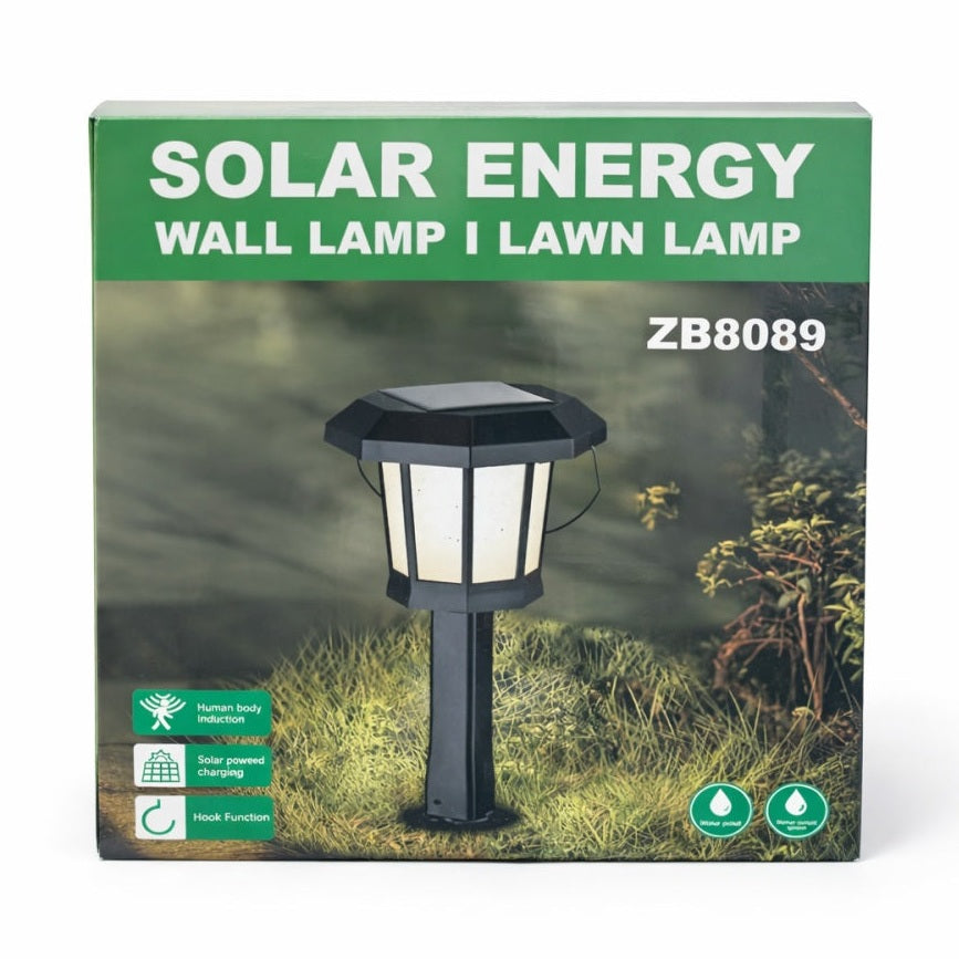 Lampa Solara Exterior 3in1 cu Senzor Miscare, Felinar, Lampa Gradina sau Aplica Perete