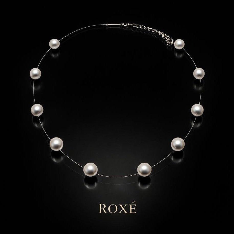 Lantisor invizibil reglabil 36cm Roxe cu perle multiple elegant