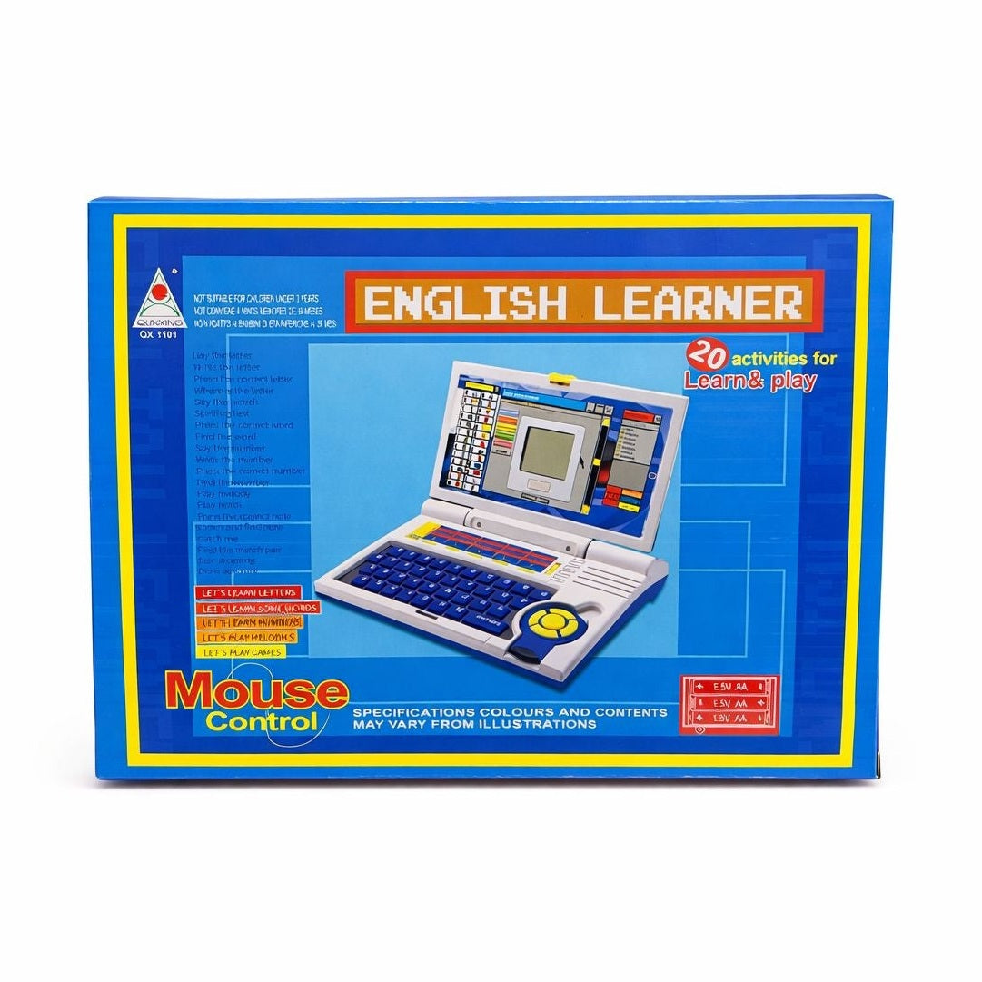 Laptop educativ copii English Learner cu jocuri si sunete, invatare interactiva, 30 cm