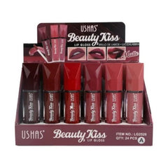 Lip Gloss Mat USHAS Beauty Kiss 8g , Buze Catifelate cu un Finish Elegant