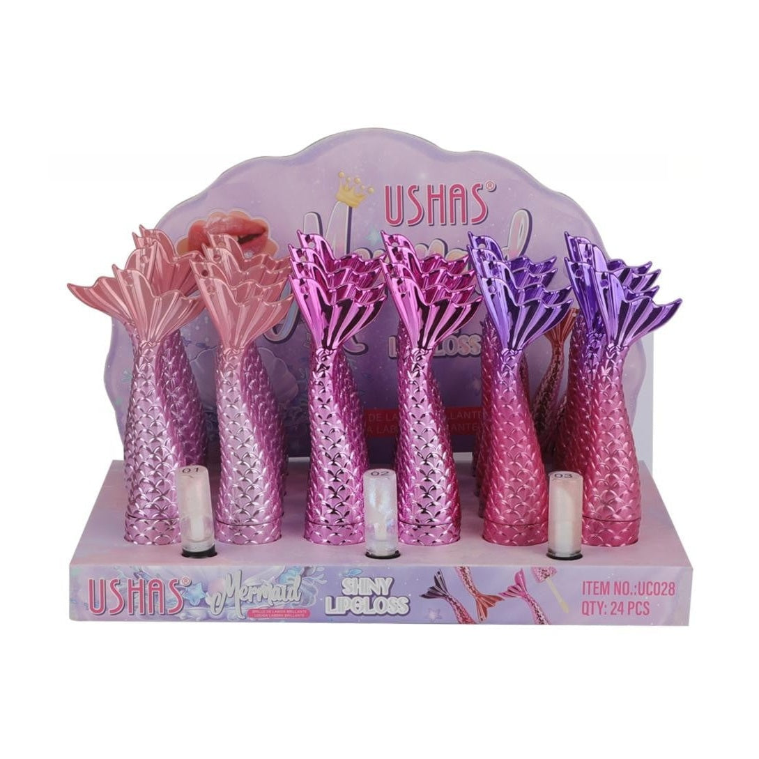 Luciu de Buze USHAS Mermaid Shiny, 1.7g , Stralucire Holografica Efect Umed