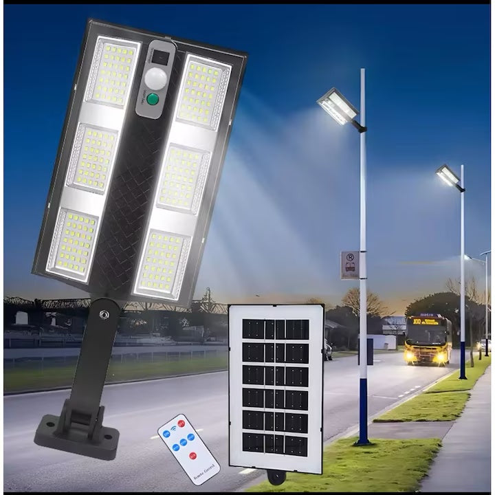 Lumină cu senzor solar CBKJ, control de la distanță, LED de înaltă luminozitate, negru
