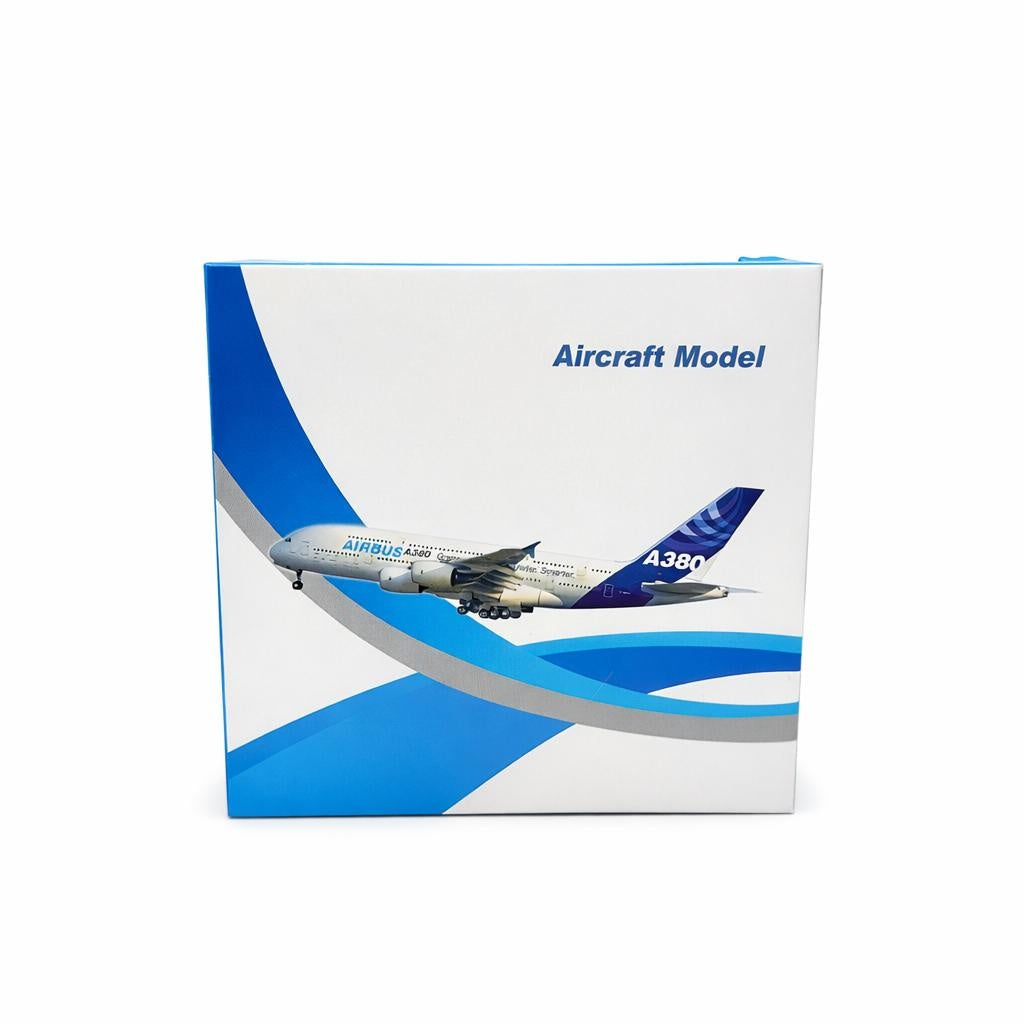 Macheta avion metalica de colectie cu suport, design realist