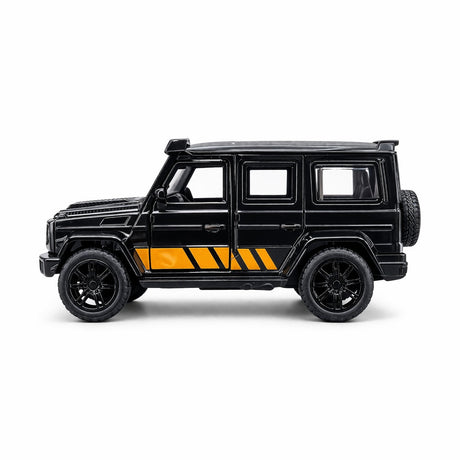 Macheta masina off road neagra 1:24 metal die cast, usi functionale, 15.5 x 7 cm