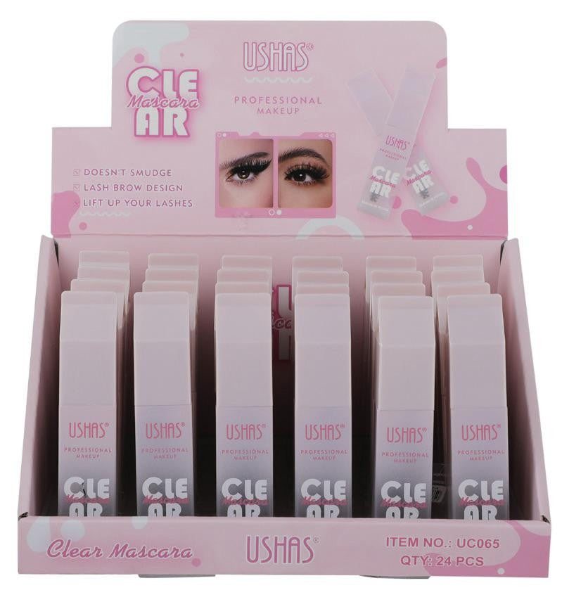 Mascara Transparenta USHAS Clear 15g , Definire Naturala si Fixare de Lunga Durata