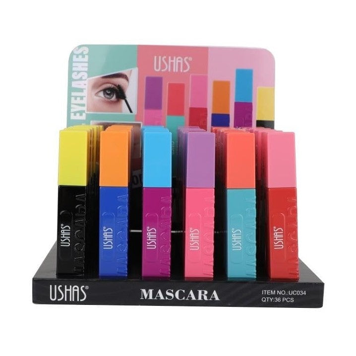 Mascara USHAS Black 13.5g , Gene Voluminoase si Alungire Spectaculoasa