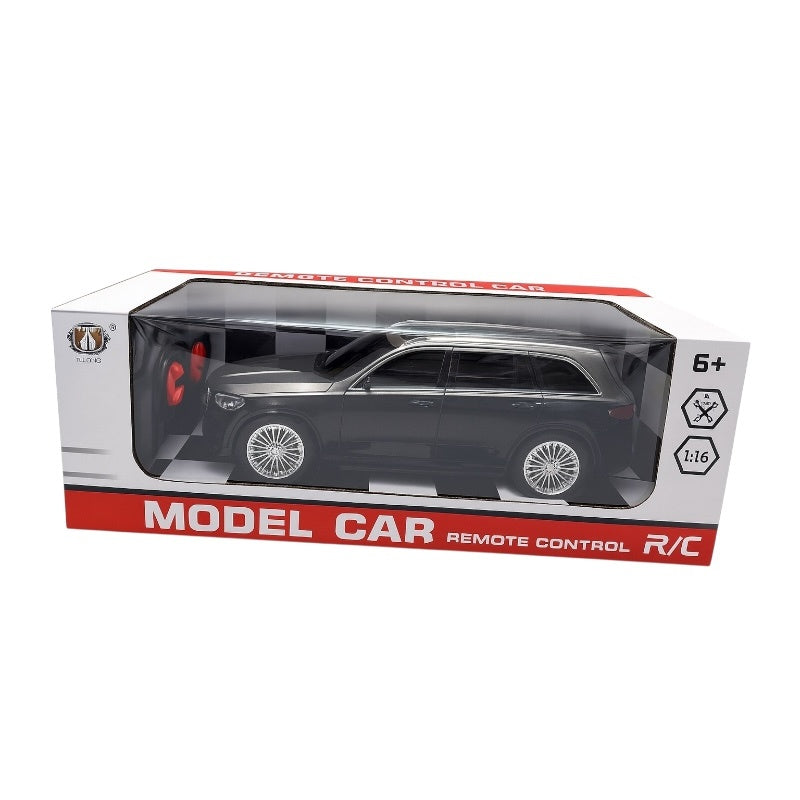 Masina cu radiocomanda 1:16, model break SUV negru, 31x11 cm, jucarie pentru copii