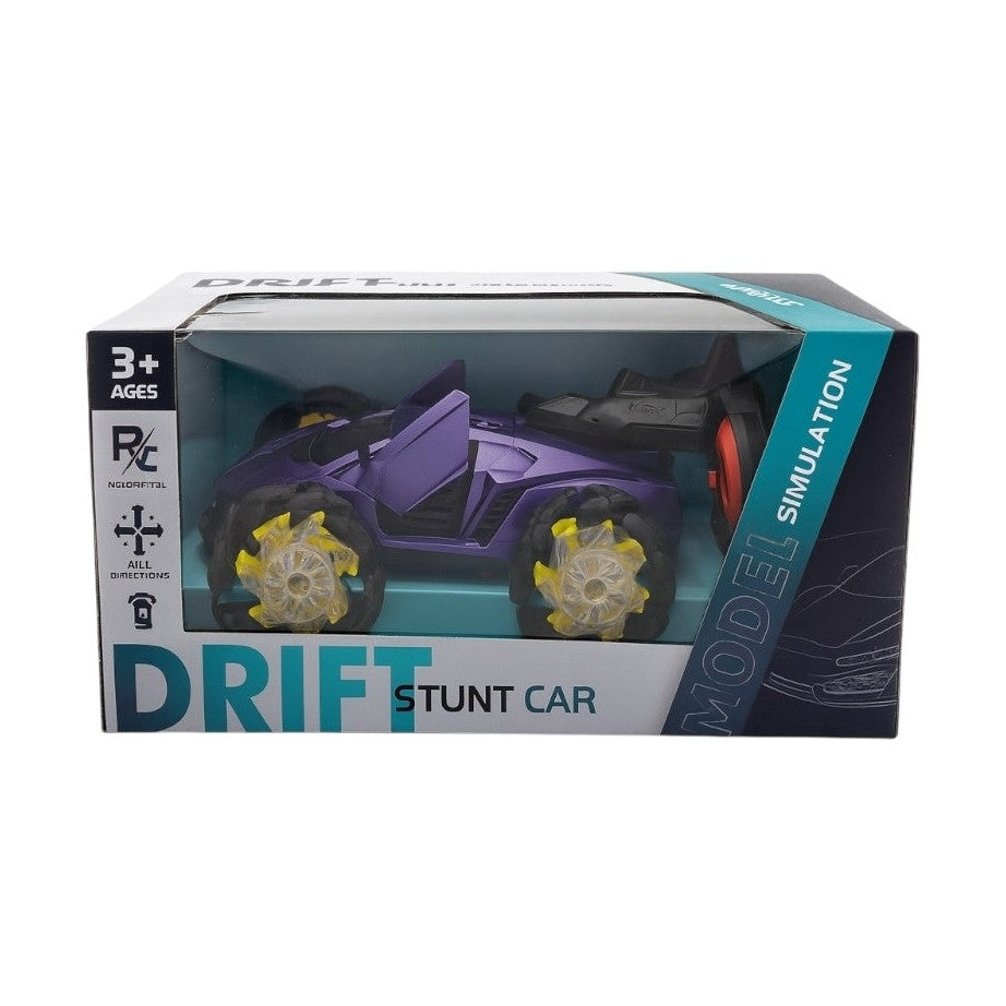 Masina Drift Stunt Car cu Fum, Radiocomanda, 30x17cm , Lumini Efect Special