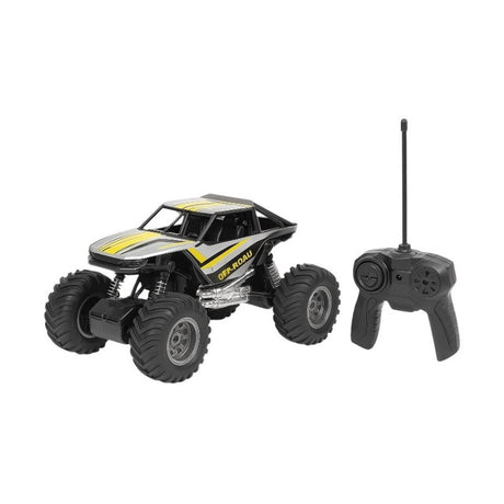 Masina Off-Road cu Radiocomanda si Spray, 33x20 cm , Model 4x4, Roti Mari, Lumini
