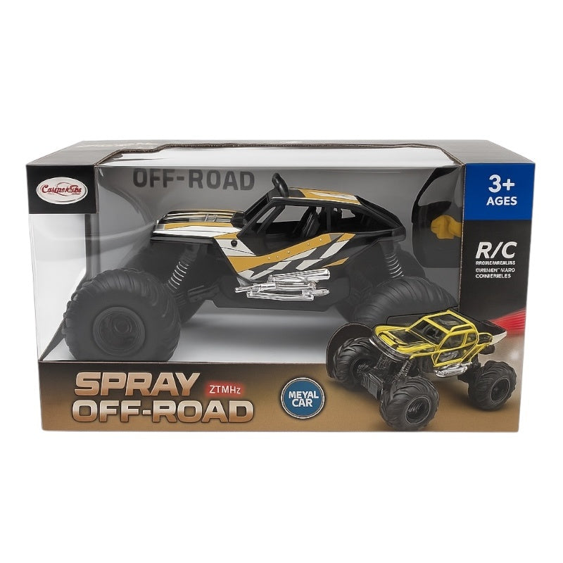 Masina Off-Road cu Radiocomanda si Spray, 33x20 cm , Model 4x4, Roti Mari, Lumini