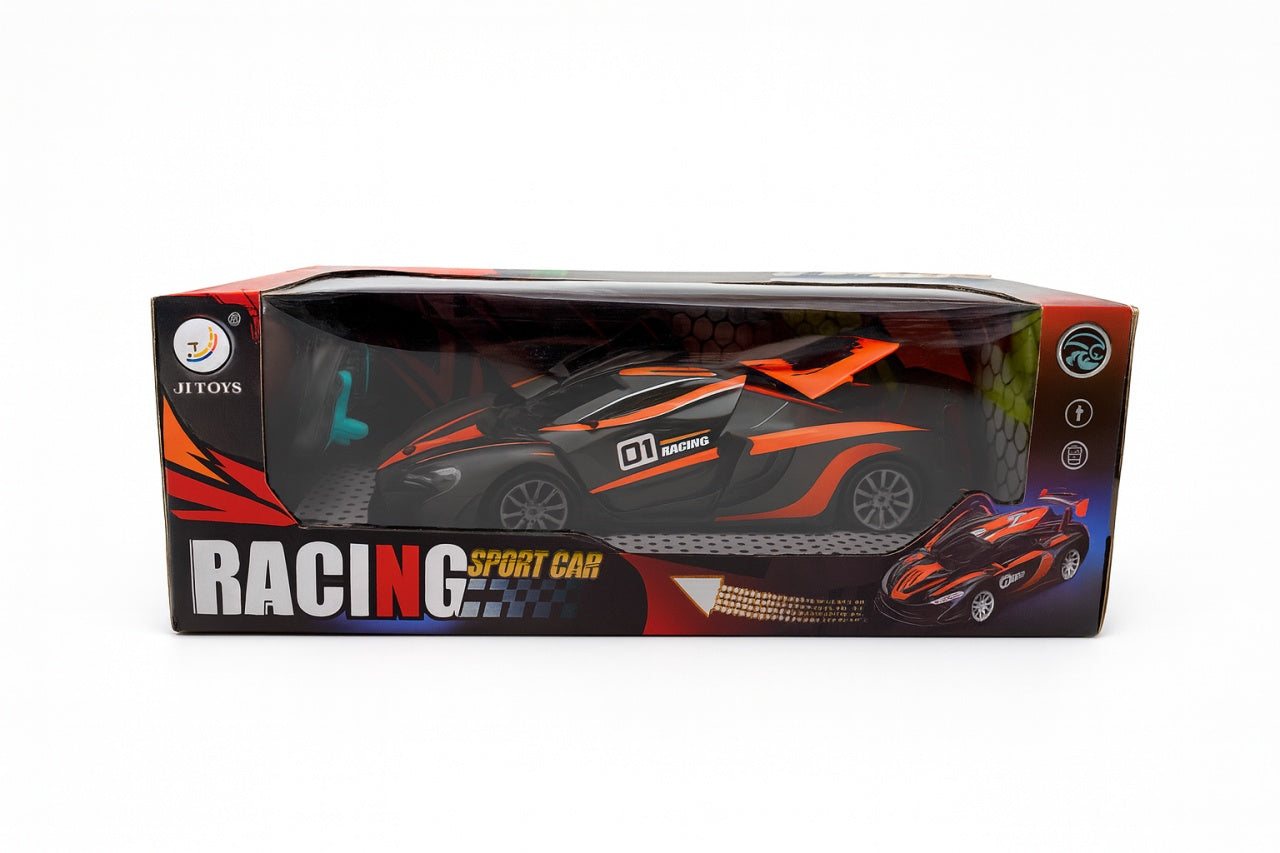 Masina Racing Sport Car cu radiocontrol 31x13 cm, model sport cu lumini, design 01 Racing