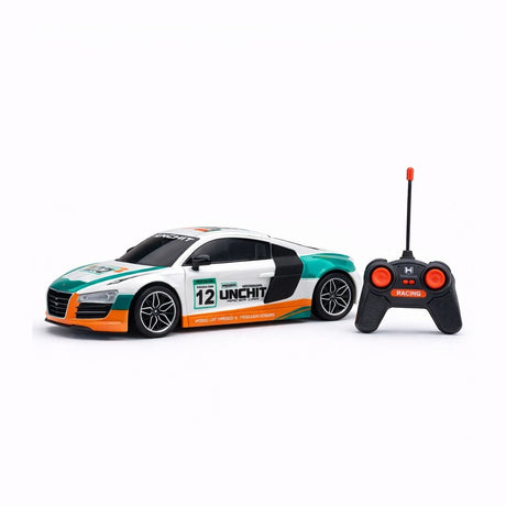 Masina RC sport 1:18 cu telecomanda 2.4G, reincarcabila, viteza mare, 31 cm