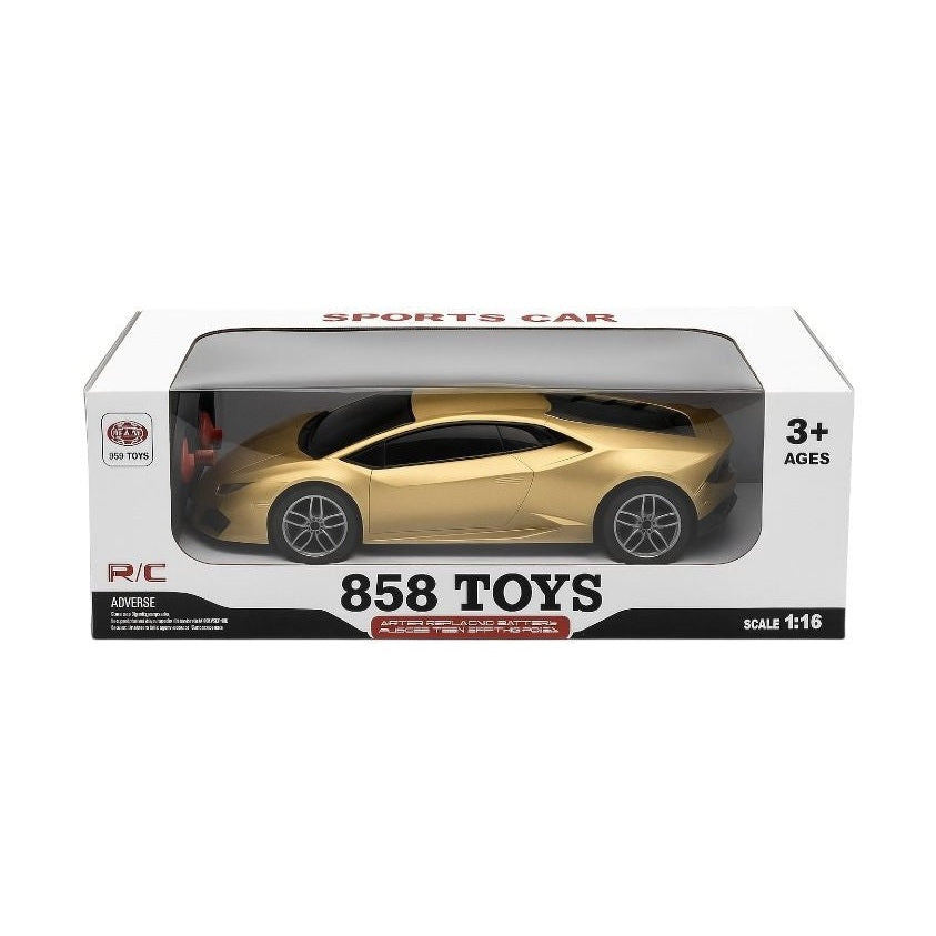 Masina Sport Radio Control R C Lamborghini Huracan STO Auriu , Jucarie Copii 3+ Scara 1:16