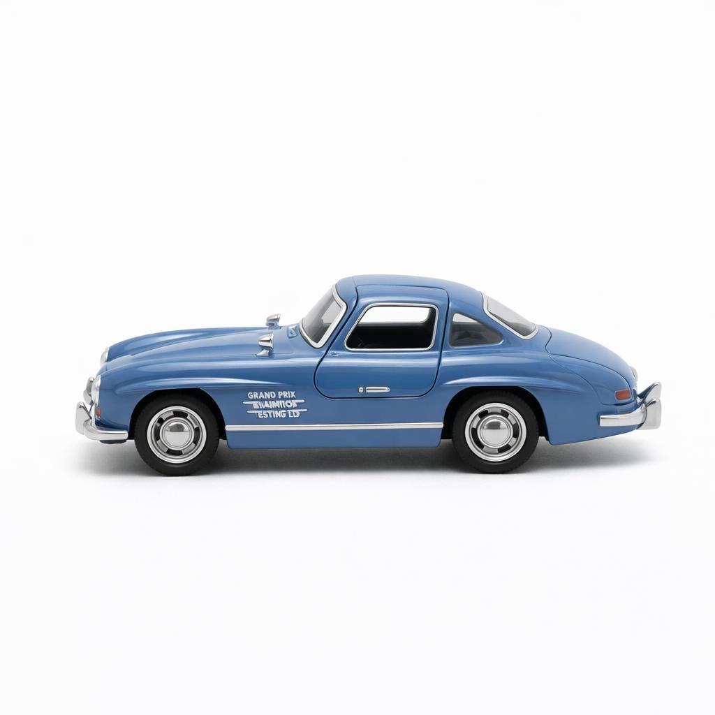 Masinuta Clasica Die-Cast Metal 1:32 Albastru Cu Sunete Lumini Usi Deschise 18.5cm