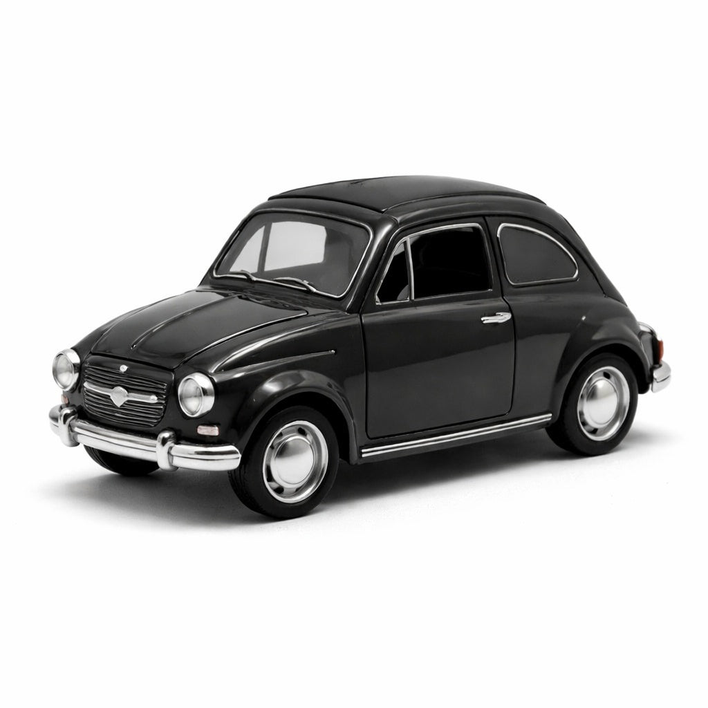 Masinuta clasica metalica neagra pullback 1:36 model vintage