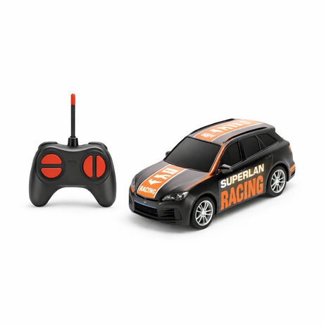 Masinuta cu telecomanda tip SUV negru cu portocaliu 4 directii scara 1:24