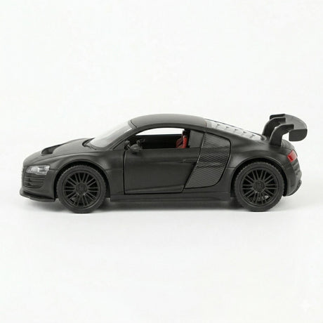 Masinuta metalica sport neagra tip supercar, die cast, 15.5x7 cm, model realist cu usi functionale