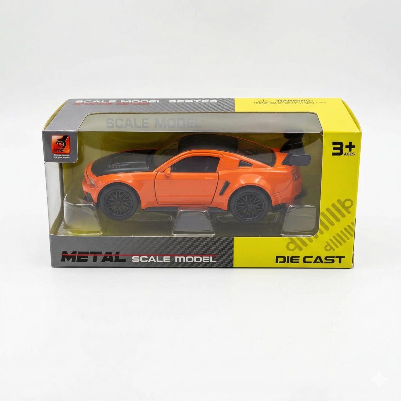 Masinuta metalica sport portocalie macheta auto die cast 15.5 cm