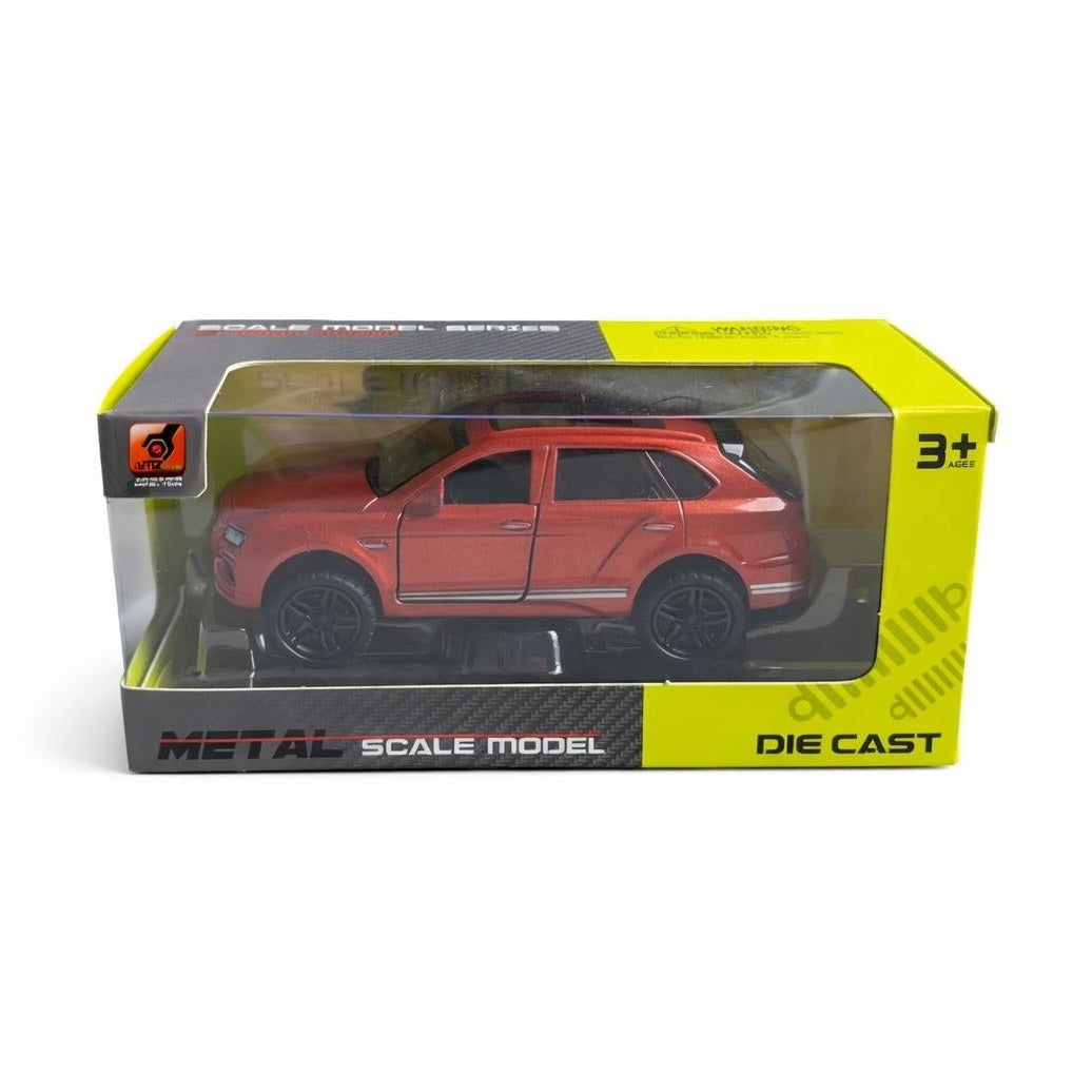 Masinuta metalica SUV grena, die cast, 15.5x7 cm, model realist cu usi functionale