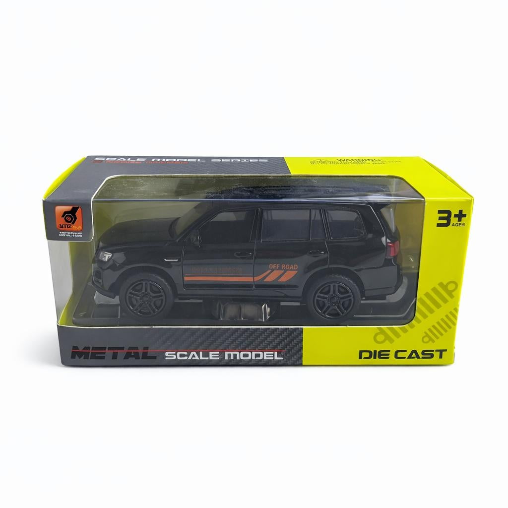 Masinuta metalica SUV negru off-road, die cast, 15.5x7 cm